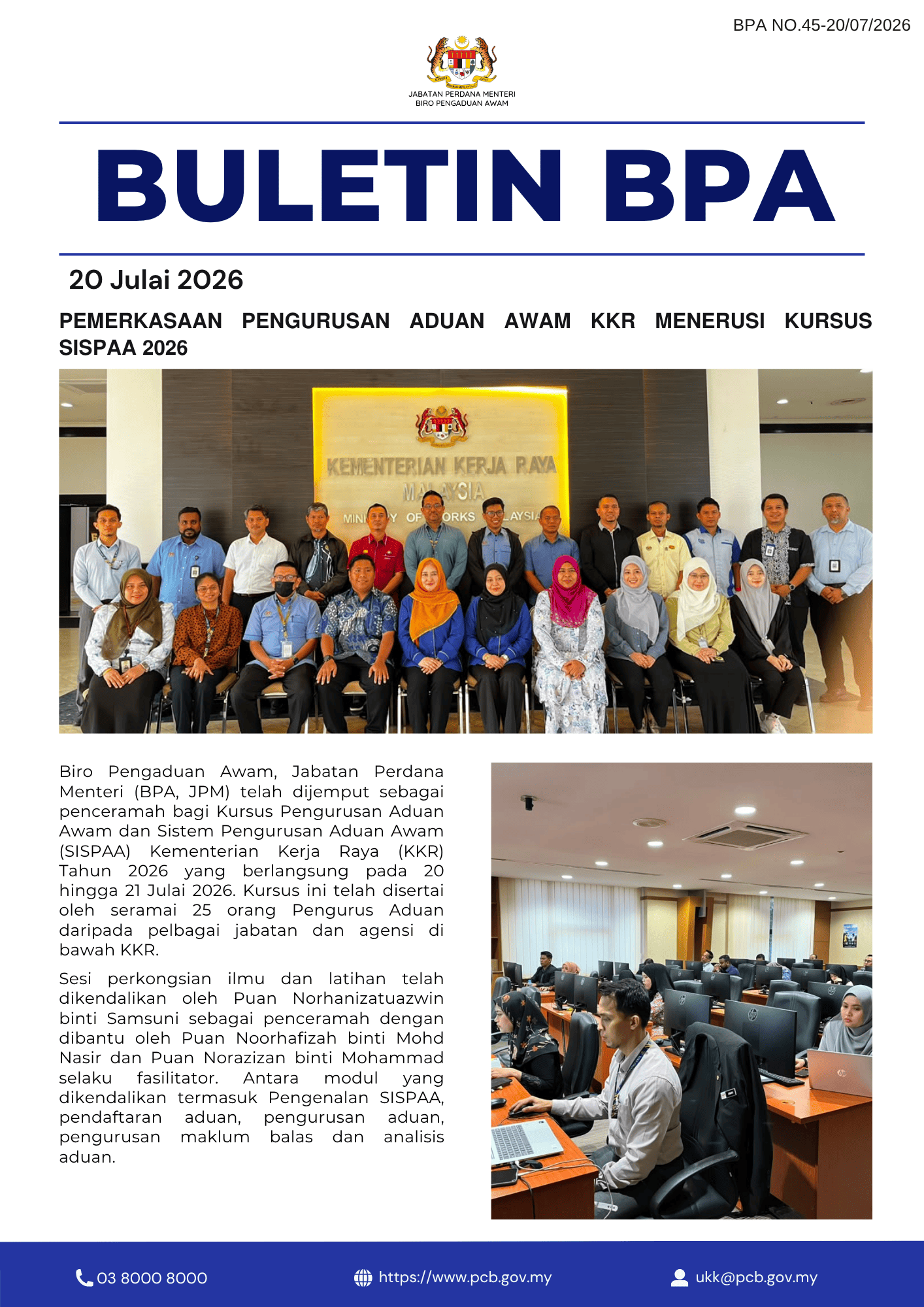 Buletin 20 Julai 2026