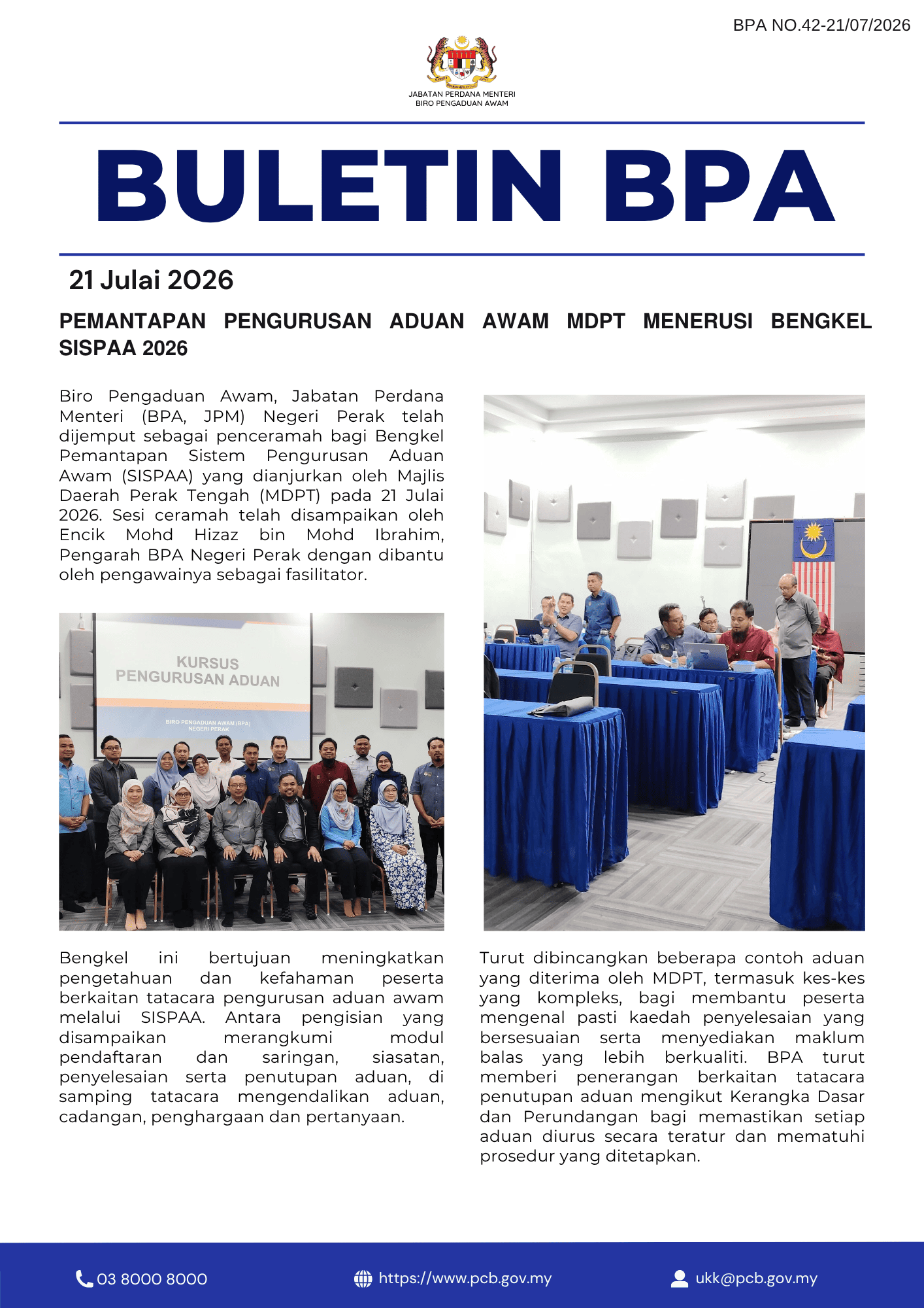 Buletin 21 Julai 2026